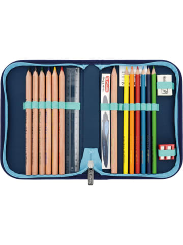 Herlitz Schulranzen SoftLight Plus Polyesther 280x380x230mm Greenline Blue Ice