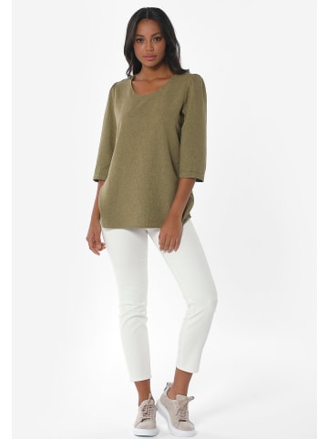 Organication Bluse "WOR13413" in Oliv