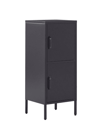Beliani Büroschränke HURON in Schwarz - (W) 40 x (H) 102 x (L) 40 cm