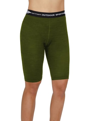 Normani Outdoor Sports Damen Merino Shorts Sunshine Coast in Grün