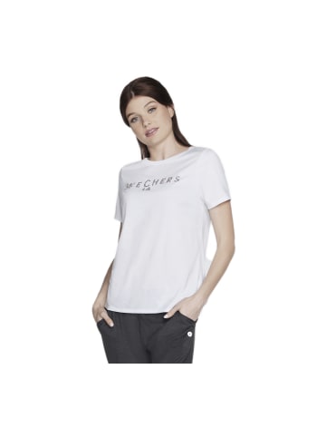 Skechers T-Shirt "SKECHERS SHINE TEE" in Weiß