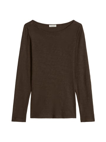 Marc O'Polo U-Boot-Longsleeve regular in Burnt Coffee
