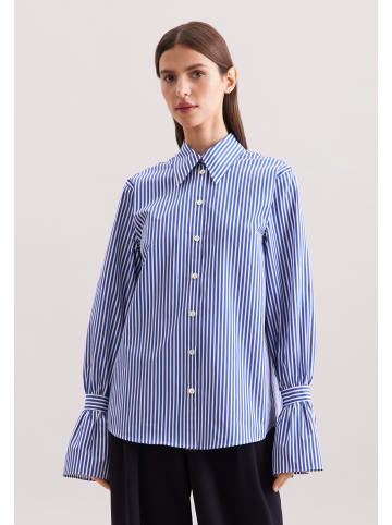 Seidensticker Hemdbluse Regular in Mittelblau