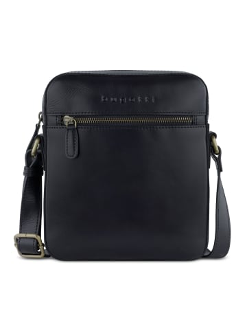 Bugatti Remo Umhängetasche Leder 20 cm schwarz