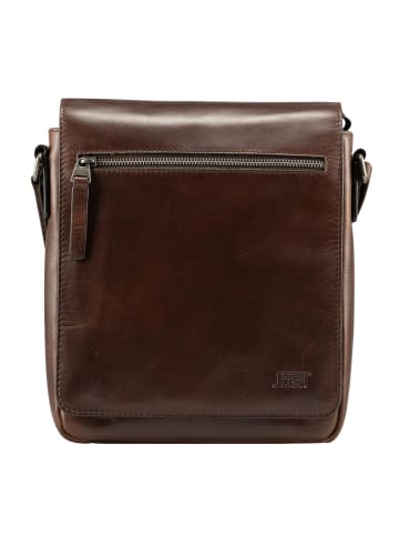 Jost Lund Umhängetasche Leder 24 cm in braun