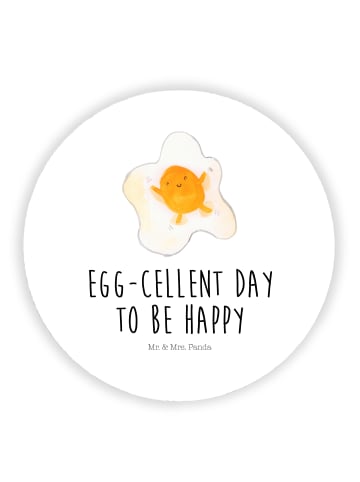 Mr. & Mrs. Panda magnet Spiegelei Ei mit Spruch in Weiß