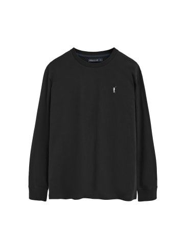 Polo Club Langarmshirt in Schwarz