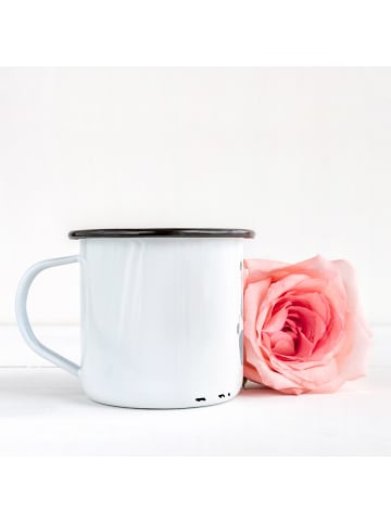 Mr. & Mrs. Panda Teetasse Fußballtrainer Leidenschaft mit Spruch in Weiß