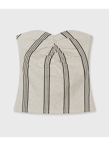 10Days Strapless Top Stripes in Soft White