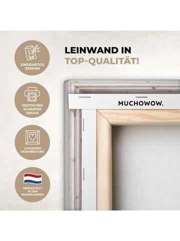 MuchoWow Leinwand bilder Blumengarten (BxH)