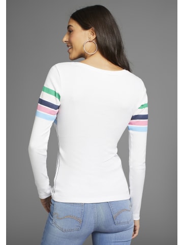 Kangaroos Langarmshirt in weiß
