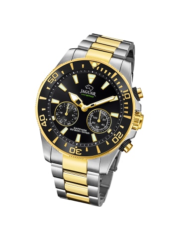 Jaguar Multifunktion-Armbanduhr Jaguar Connected silber, gold extra groß (ca. 45,7mm)