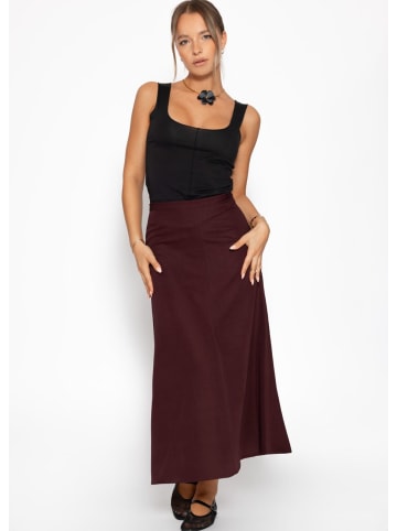 SASSYCLASSY Top mit Ziernaht in Schwarz