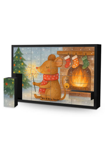 Mr. & Mrs. Panda Adventskalender Maus Weihnachten Design ohne Sp... in Weiß