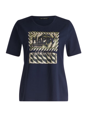 Betty Barclay Basic Shirt mit Placement in Patch Dark Blue/Beige