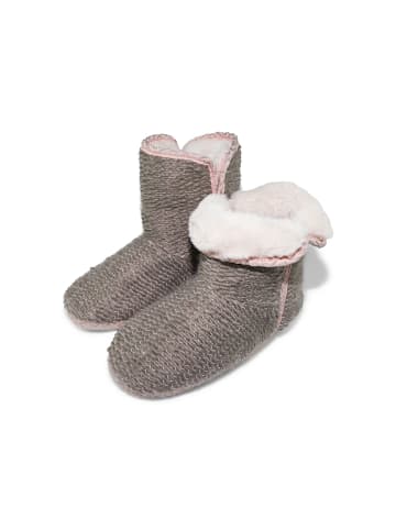 Flip Flop Hausschuh "knit*folded" in grau