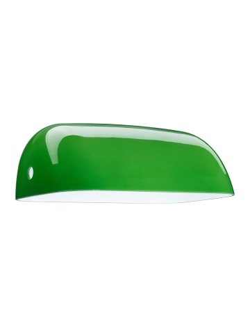 relaxdays Lampenschirm für Tischlampe in Grün - (B)22,5 x (H)7,5 x (T)13,5 cm