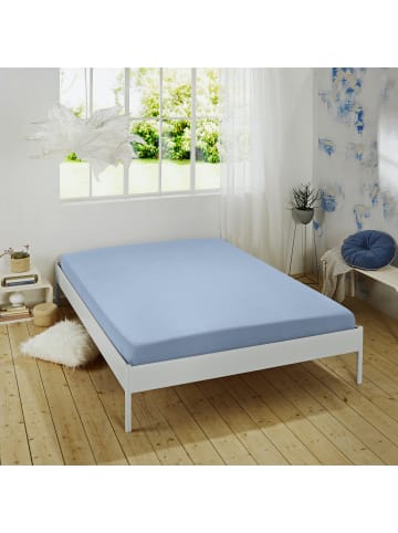 REDBEST Single-Jersey Spannbettlaken Denver in hellblau