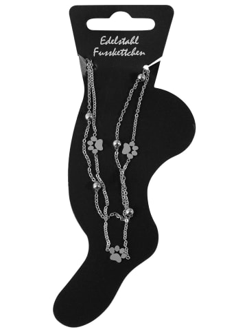 Adeliás Damen Fußkettchen – aus Edelstahl in silber