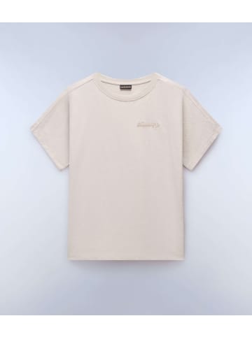 Napapijri T-Shirt "S-Eclair Logo Ss" in Beige