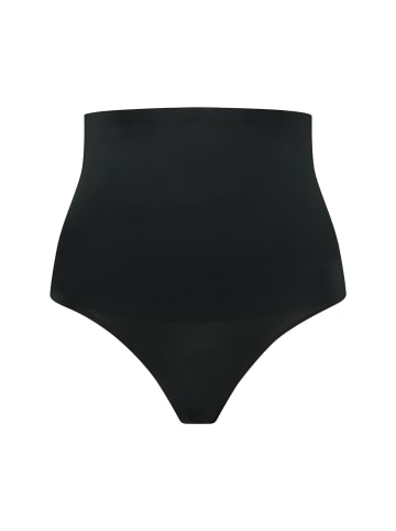 Bye Bra Shapingslip Waist Control High Waist Thong in Black