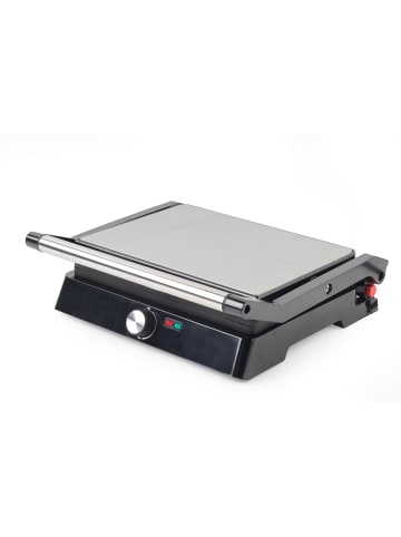 Salter Elektrischer Grill 2200 W in Silbern, (B) 12 x (H) 4,3 x (L) 29,3 cm