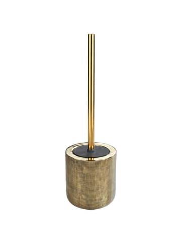 Wenko WC-Bürste RIVARA aus Keramik in Golden, (B) 11,5 x (H) 13 x (L) 11,5 cm