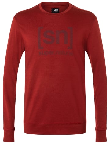 super.natural Merino Longsleeve in rot