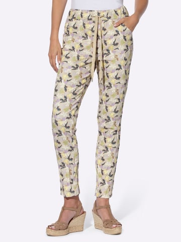 Heine Druckhose in sand-ocker-bedruckt