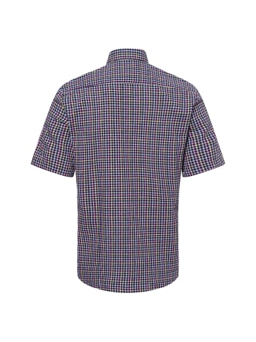 Nils Sundström Freizeithemd mit Leinen-Anteil in marine mehrfarbig - 0009