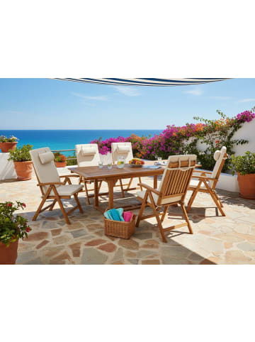 Beliani 6er-Set Auflagen JAVA/AMANTEA PREMIUM in Beige