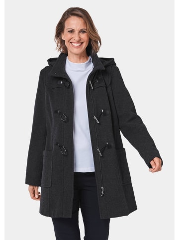 GOLDNER Kurzgröße:  Woll-Dufflecoat Woll-Dufflecoat mit Kaschmirwolle in grau