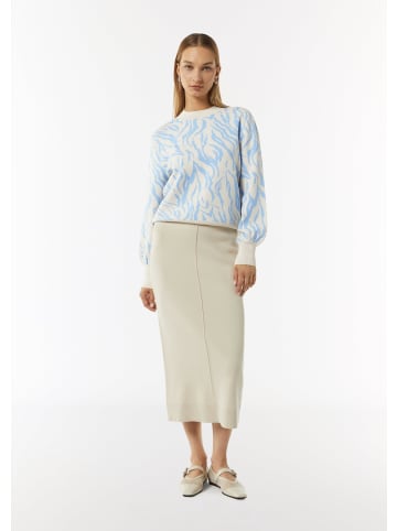 comma CI Strickpullover langarm in Blau