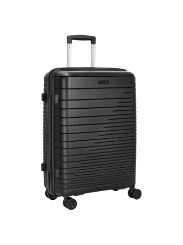 D&N Travel Line 4600 - 4-Rollen-Trolley M 65 cm (black) in schwarz