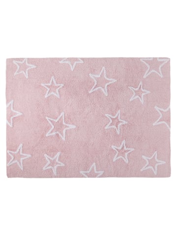 Happy Decor Kids Teppich "Stars" in Rosa - 160x120  cm