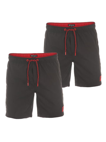 riverso  Short RIVDavid 2er Pack comfort/relaxed in Schwarz