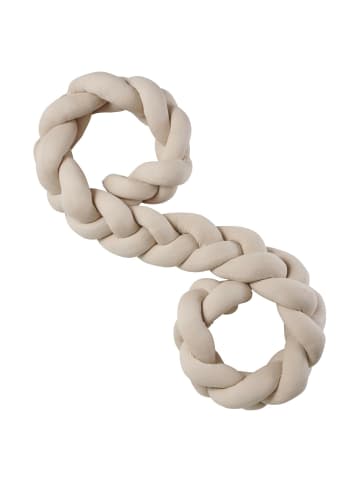 nordic coast company Bettschlange geflochten, waschbar, feste Enden, extra breit