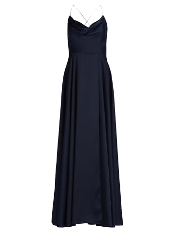 Vera Mont Abendkleid mit Wasserfallausschnitt in Night Sky