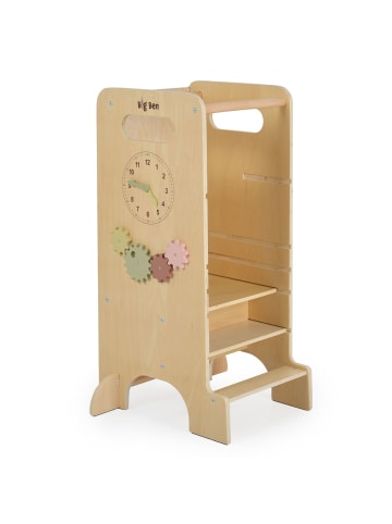 Moni Kinder Lernturm 4 in 1 Big Ben in braun