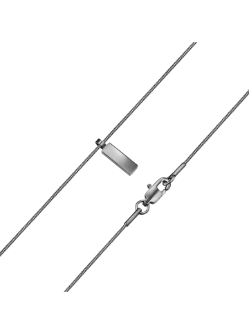 True Rebels Kette aus Edelstahl in gunmetal