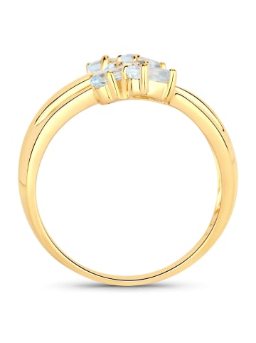 Rafaela Donata Ring Sterling Silber Blautopas in gelbgold