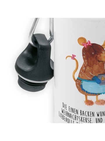 Mr. & Mrs. Panda Trinkflasche Maus Kekse mit Spruch in Weiß