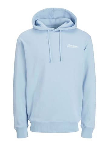 Jack & Jones Kapuzenpullover mit Kordelzug und Logostickerei in Blau