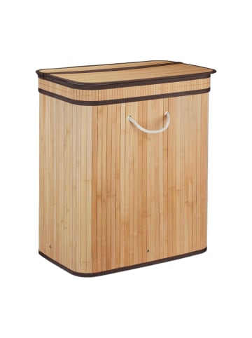 relaxdays Wäschekorb in Natur - (B)55 x (H)63 x (T)35 cm