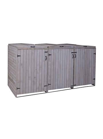 MCW 3er-/6er-Mülltonnenverkleidung H74, Anthrazit-grau