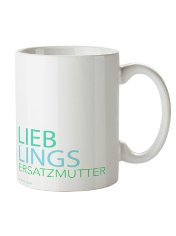 Mr. & Mrs. Panda Teetasse Ersatzmutter mit Spruch in Weiß