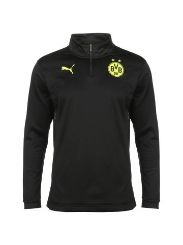 Puma Trainingspullover Borussia Dortmund Prematch 1/4 Zip in schwarz / gelb