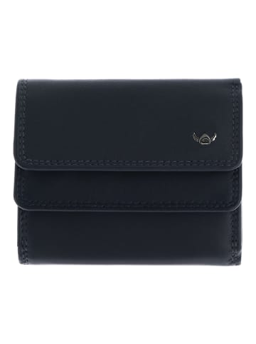 Golden Head Polo Geldbörse RFID Leder 10 cm marineblau
