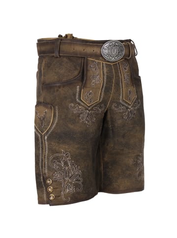 KRÜGER Lederhose Paolo in hellbraun
