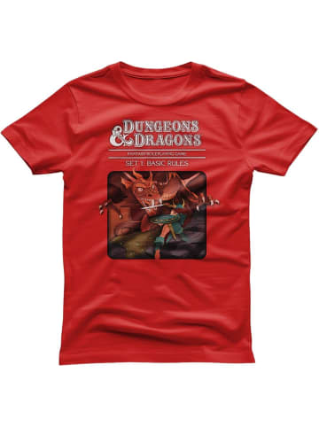 Dungeons And Dragons T-Shirt "D&D Set 1 - Basic Rules T-Shirt" in Rot